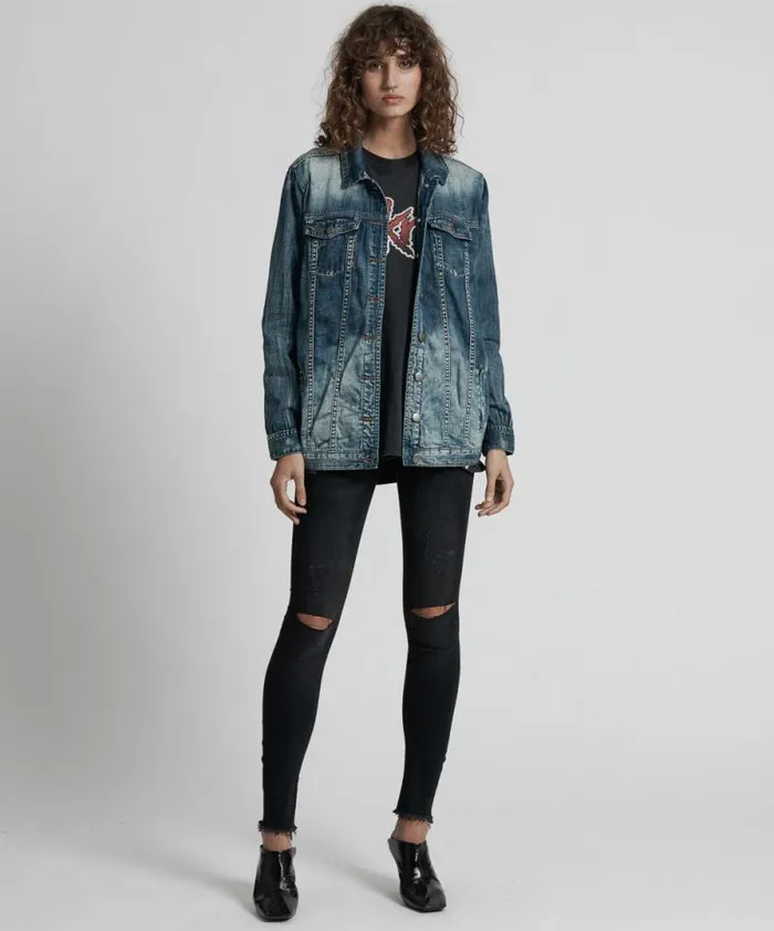 Women BLUE MAIDEN ALL STAR JACKET One Teaspoon Denim Jackets