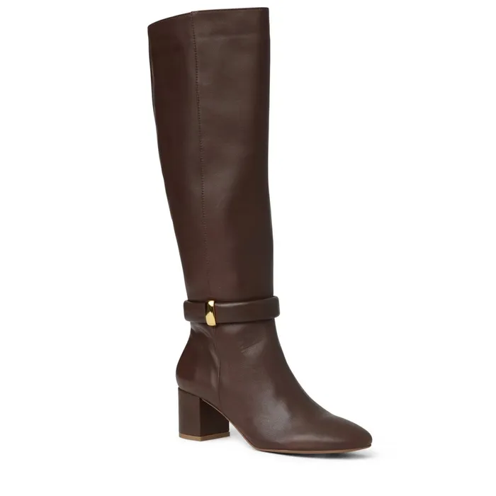 Women Boots Bruno Magli Victoria Tall Shafted Leather Boot Brown