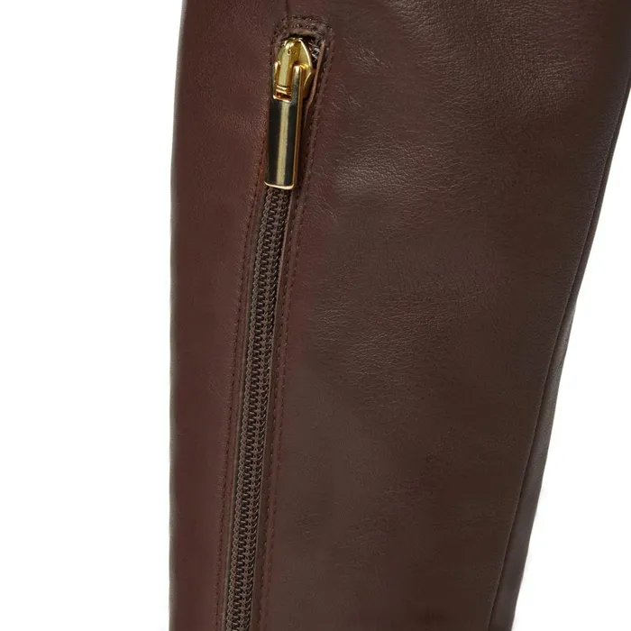 Women Boots Bruno Magli Victoria Tall Shafted Leather Boot Brown