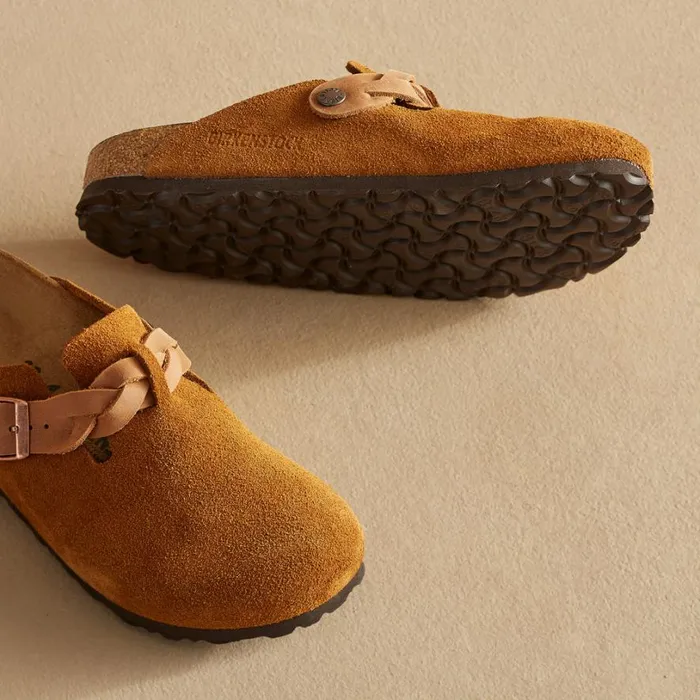 Women Boston Braided Clogs Mink Sundance Catalog Shoes