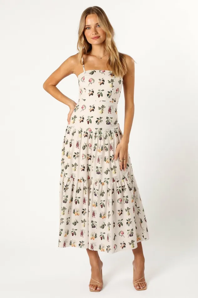 Women Botanique Midi Dress Floral Floral Dresses Petal and Pup