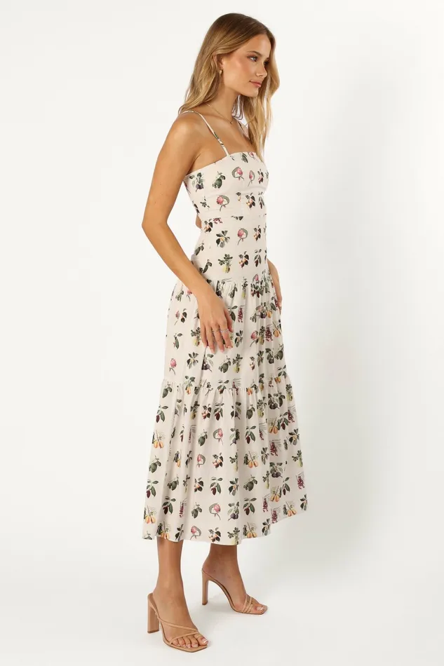 Women Botanique Midi Dress Floral Floral Dresses Petal and Pup