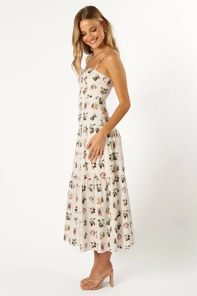 Women Botanique Midi Dress Floral Floral Dresses Petal and Pup