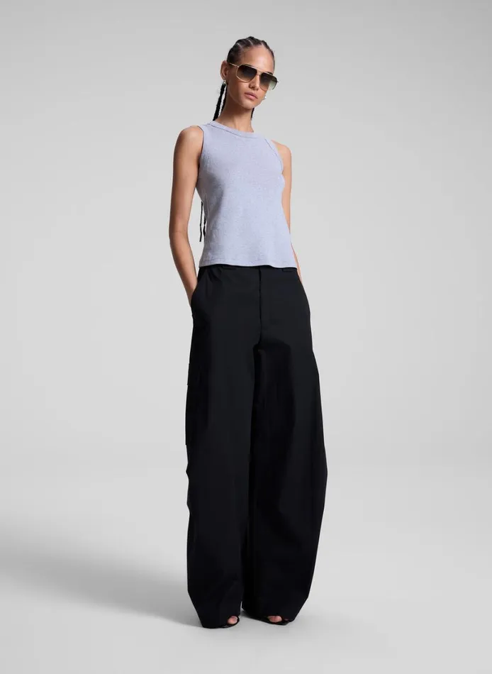Women Bottoms ALC Brie Cotton Cargo Pant Black
