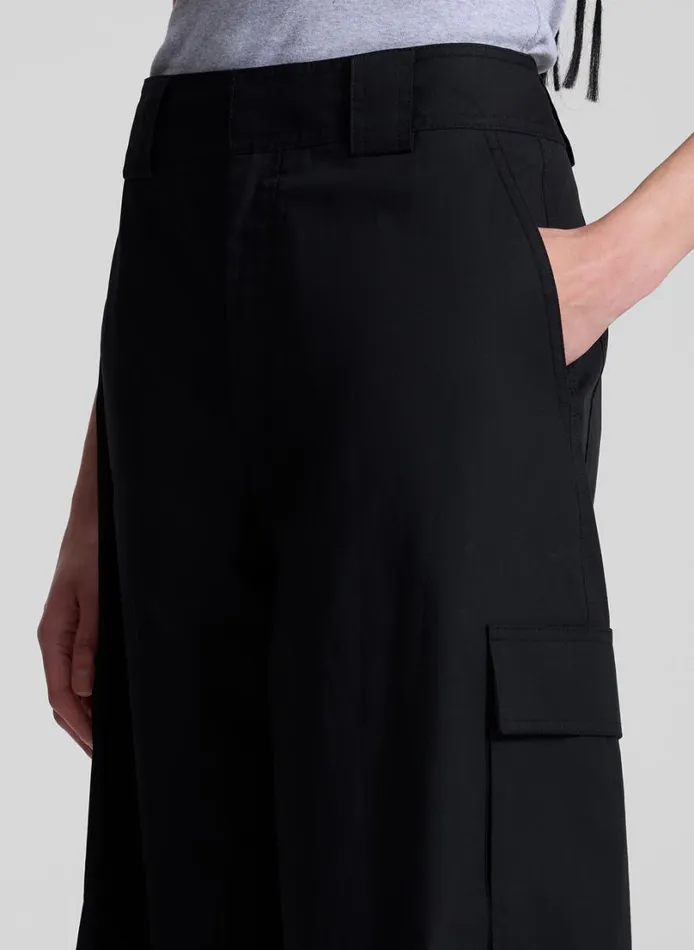 Women Bottoms ALC Brie Cotton Cargo Pant Black
