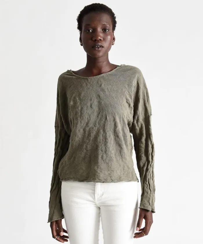 Women BRIGADE STEEL KNIT TOP One Teaspoon Tops