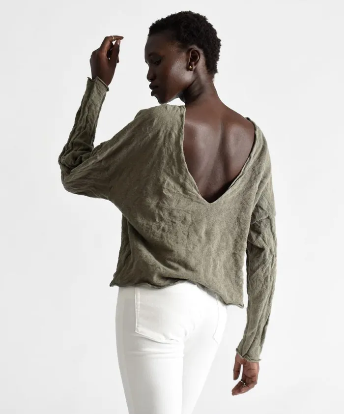 Women BRIGADE STEEL KNIT TOP One Teaspoon Tops