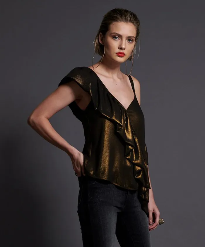 Women BRONZE ASHLEY TOP One Teaspoon Tops Women BRONZE ASHLEY TOP One Teaspoon Tops
