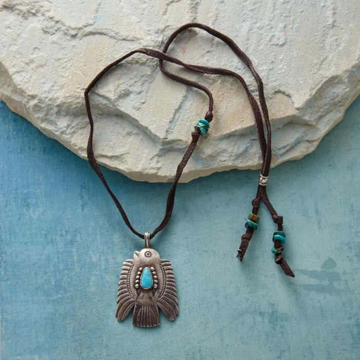 Women Buffalo Thunderbird Necklace Sundance Catalog Necklaces