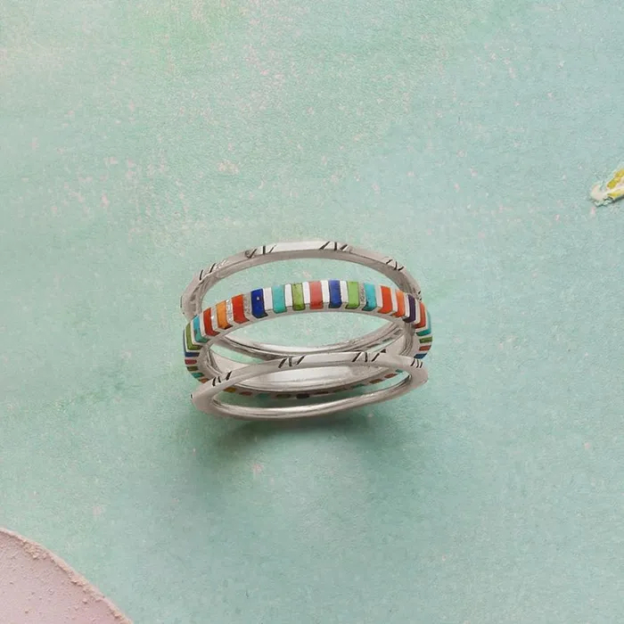 Women Cabana Ring Trio Sundance Catalog Rings