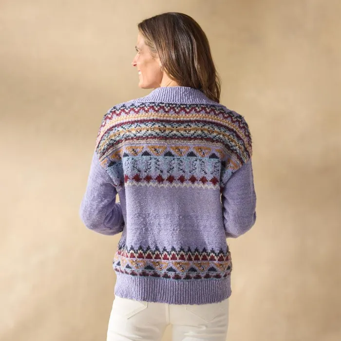 Women Calder Fair Isle Sweater Petite Cream Sundance Catalog Petite Styles