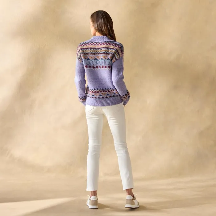 Women Calder Fair Isle Sweater Petite Cream Sundance Catalog Petite Styles