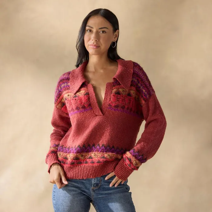 Women Calder Fair Isle Sweater Petite Cream Sundance Catalog Petite Styles