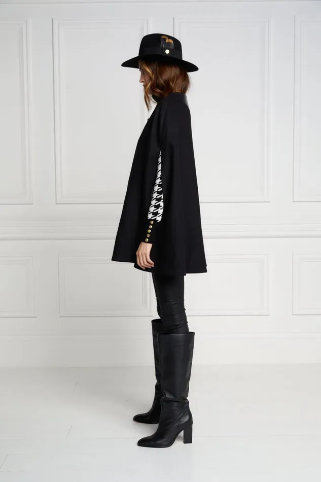 Women Capes Holland Cooper Slim Cape Soft Black