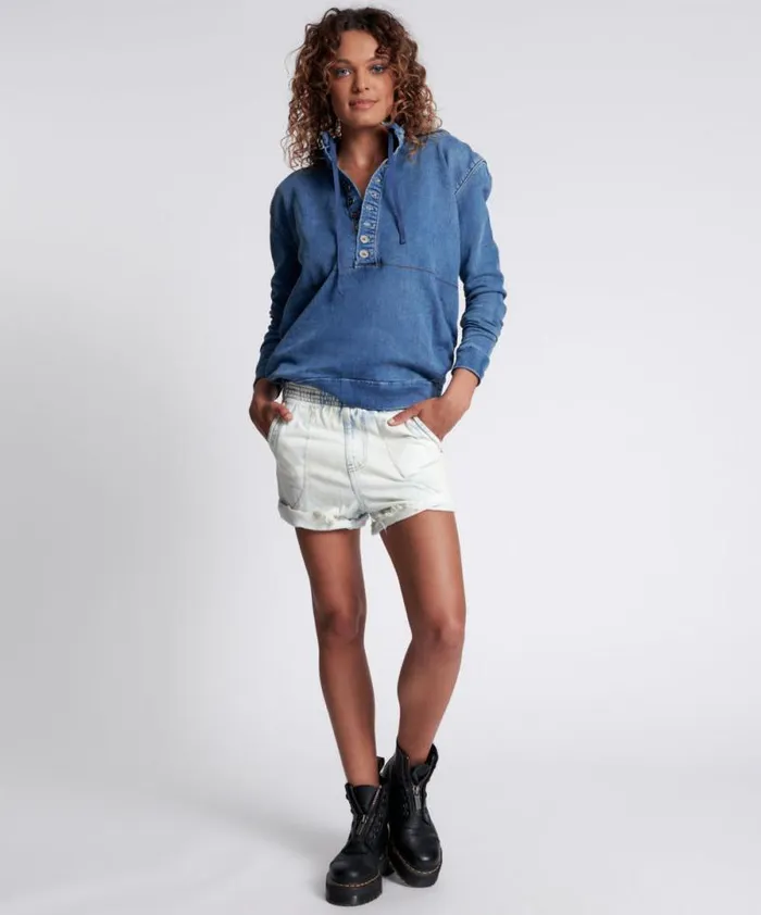 Women CAPTAIN HOODIE One Teaspoon Tops