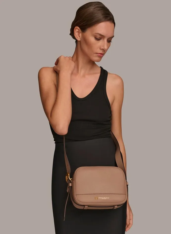 Women CEDARHURST CAMERA BAG Fawn Donna Karan New York Crossbodies And Satchels Women CEDARHURST CAMERA BAG Fawn Donna Karan New York Crossbodies And Satchels
