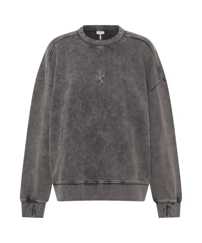 Women CHARCOAL BOWER BIRD RETRO SWEATER One Teaspoon Hoodies And Sweats Women CHARCOAL BOWER BIRD RETRO SWEATER One Teaspoon Hoodies And Sweats