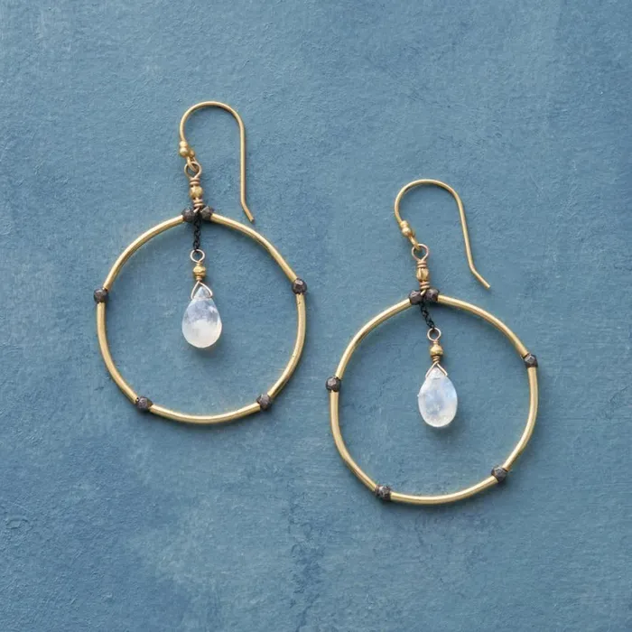 Women Circle The Moon Earrings Sundance Catalog Earrings