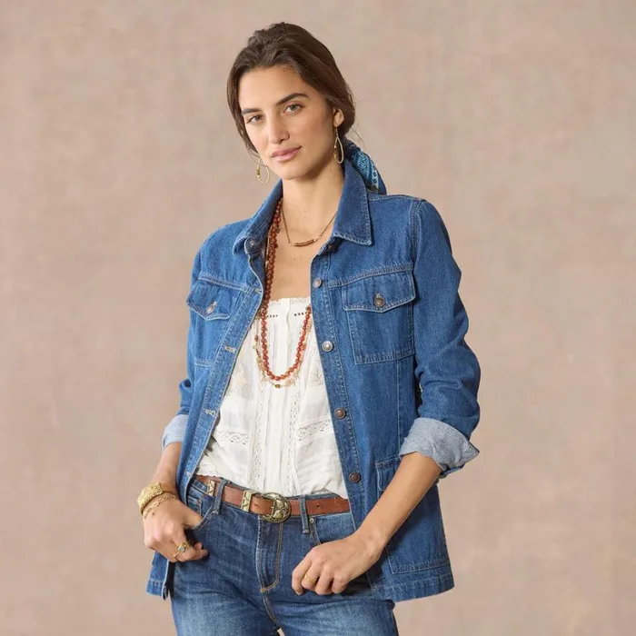 Women Clearwater Denim Jacket Petite Med Wash Sundance Catalog Petite Styles Women Clearwater Denim Jacket Petite Med Wash Sundance Catalog Petite Styles