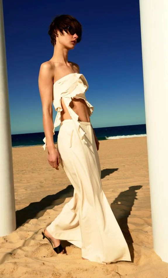 Women COASTLINER STRAPLESS TOP 8211 CREAM Bec Bridge Sleeveless