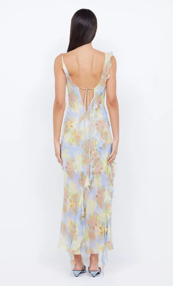 Women COURTNEY FRILL MAXI DRESS 8211 BLUE BLOSSOM Bec Bridge Wedding Guest