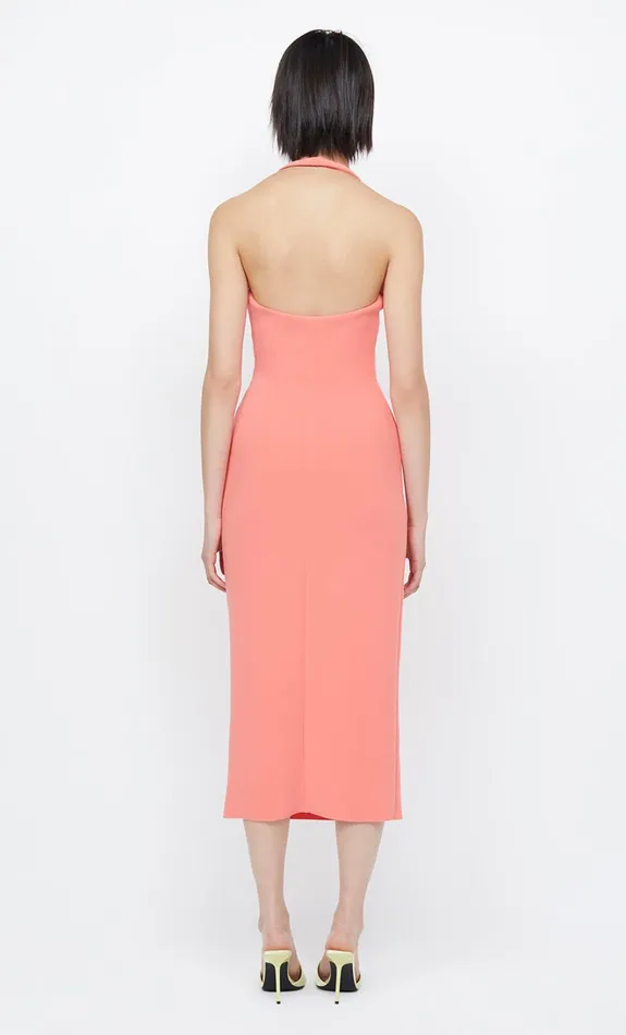 Women CYNDIE HALTER MIDI DRESS 8211 CORAL Bec Bridge Midi Dresses