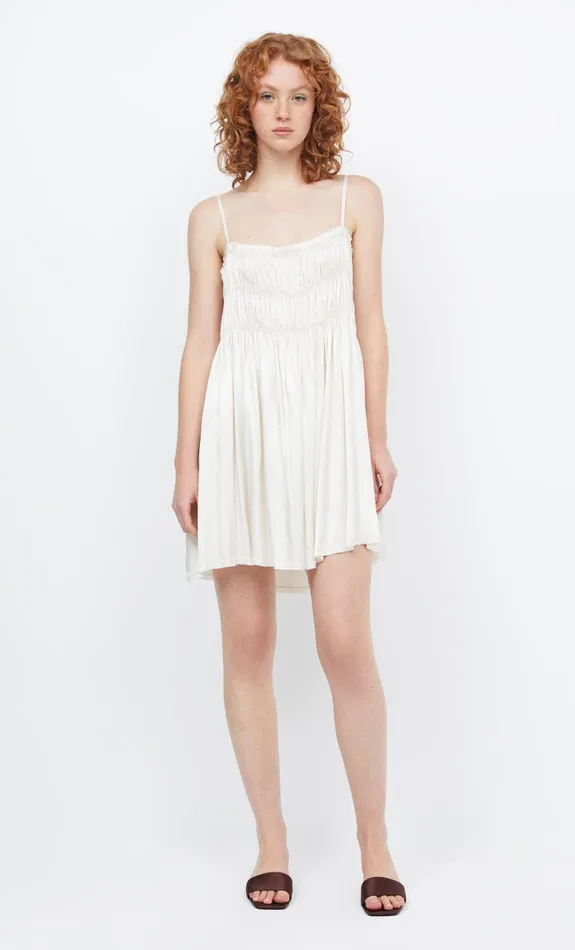 Women DALI MINI SHIFT DRESS 8211 IVORY Bec Bridge Mini Dresses