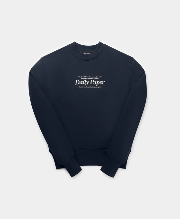 Women Deep Navy Rosie Sweater Daily Paper Hoodies and Sweaters