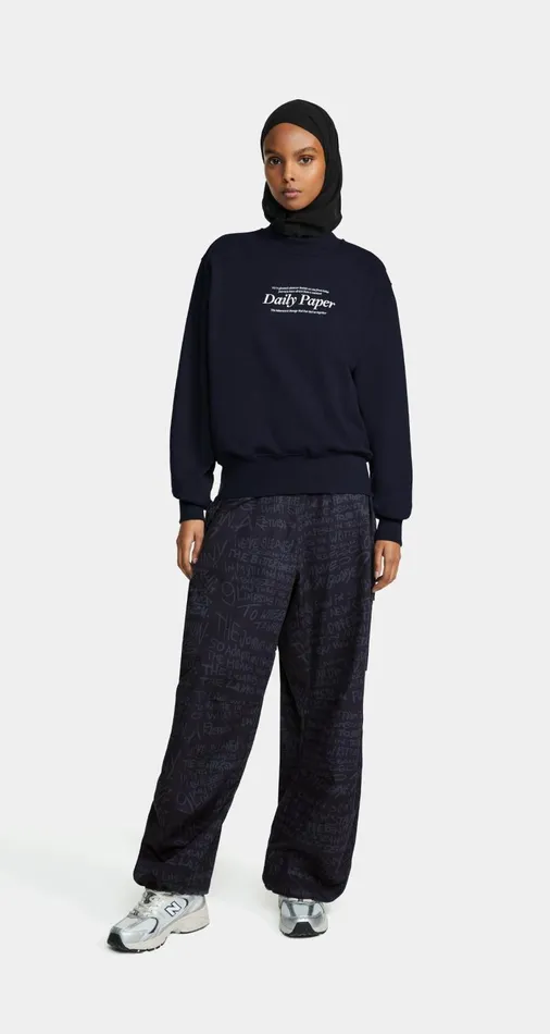 Women Deep Navy Rosie Sweater Daily Paper Hoodies and Sweaters Women Deep Navy Rosie Sweater Daily Paper Hoodies and Sweaters