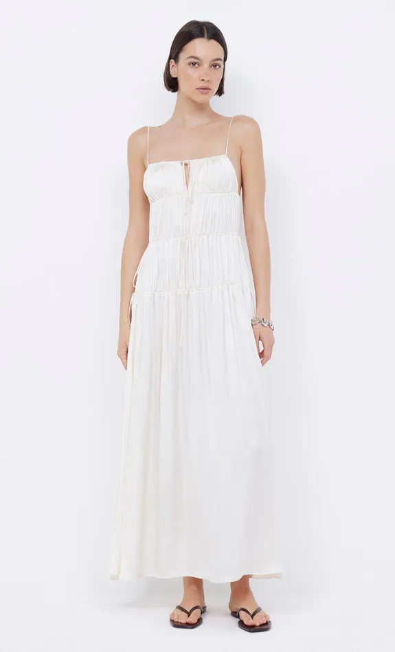 Women DELPHI GATHERED DRESS 8211 IVORY Bec Bridge Maxi Dresses