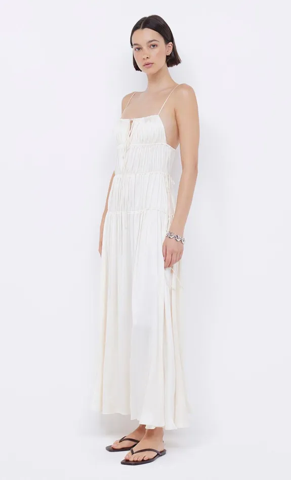 Women DELPHI GATHERED DRESS 8211 IVORY Bec Bridge Maxi Dresses