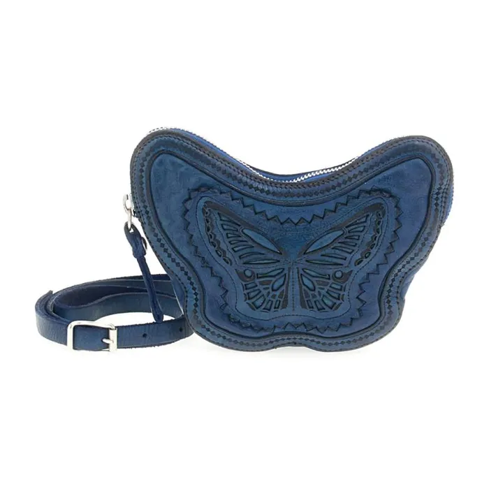 Women Diamante Blue Campomaggi Belt Bags