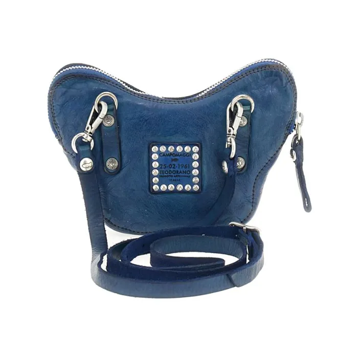 Women Diamante Blue Campomaggi Belt Bags