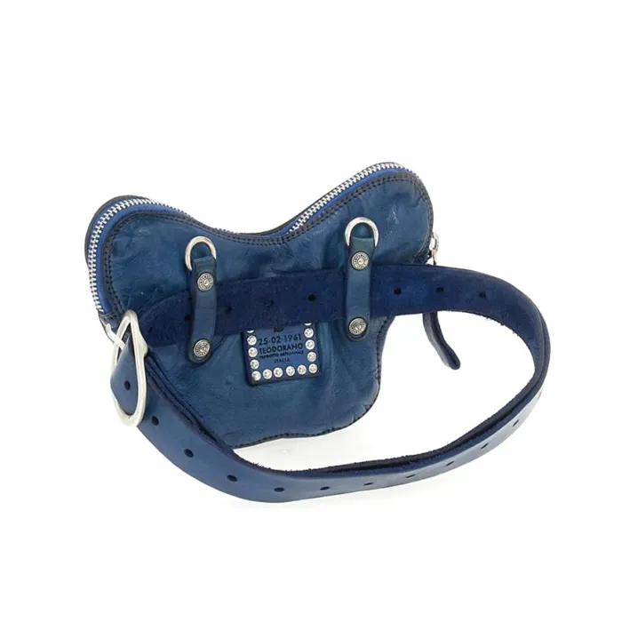 Women Diamante Blue Campomaggi Belt Bags