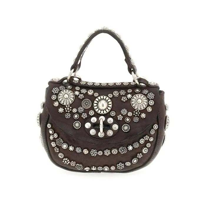 Women Diamante Brown Campomaggi Crossbody Bags