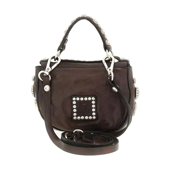 Women Diamante Brown Campomaggi Crossbody Bags