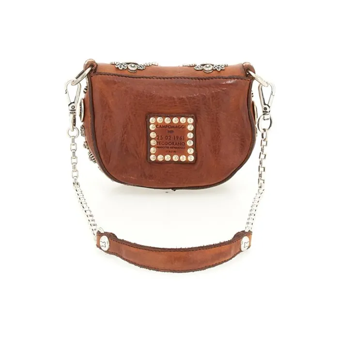 Women Diamante Cognac Campomaggi Crossbody Bags