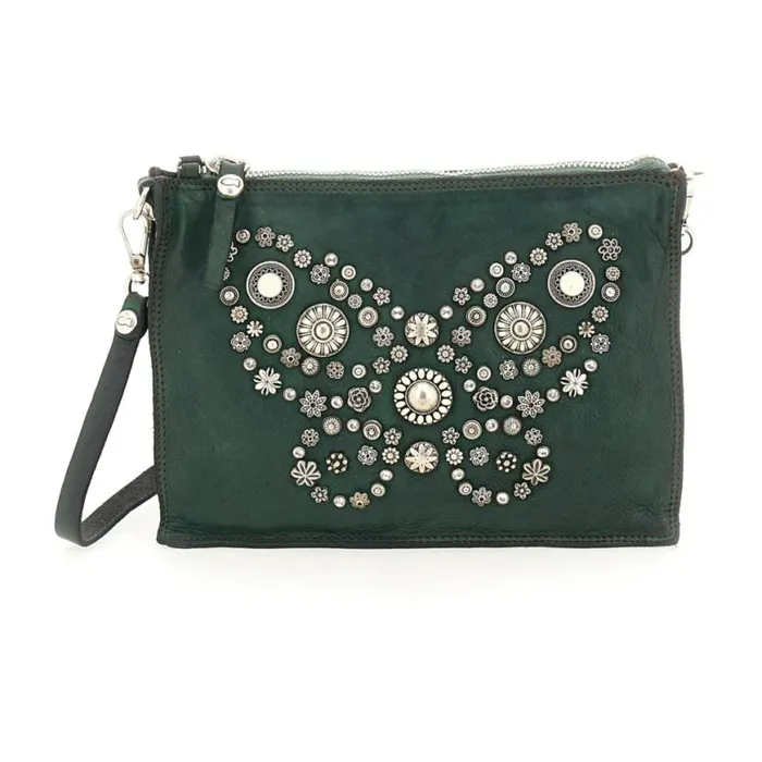Women Diamante Green Campomaggi Crossbody Bags