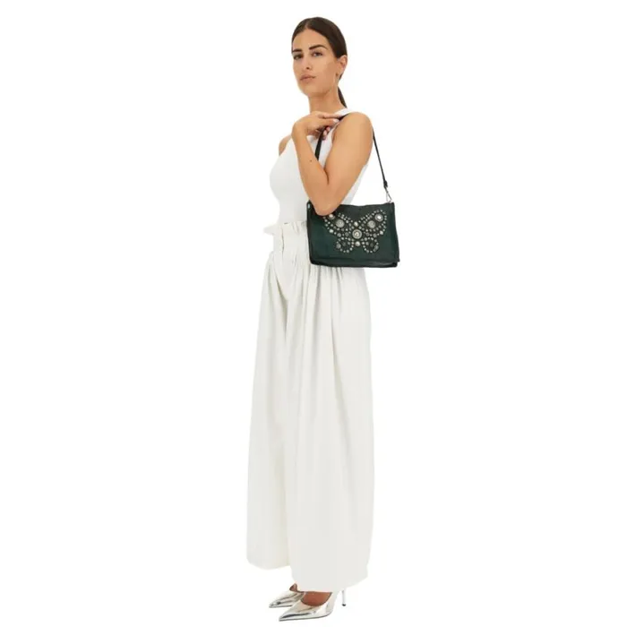 Women Diamante Green Campomaggi Crossbody Bags
