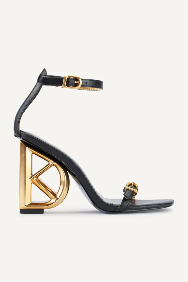 Women DK ANKLE STRAP SANDAL Black Donna Karan New York Heels And Wedges Women DK ANKLE STRAP SANDAL Black Donna Karan New York Heels And Wedges
