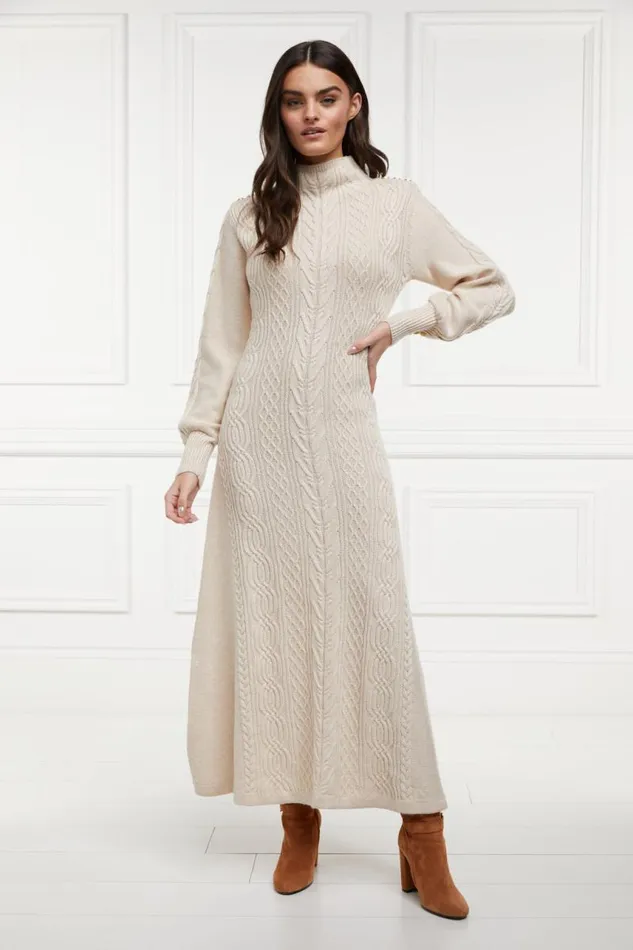 Women Dresses Holland Cooper Rachel Maxi Dress Oatmeal