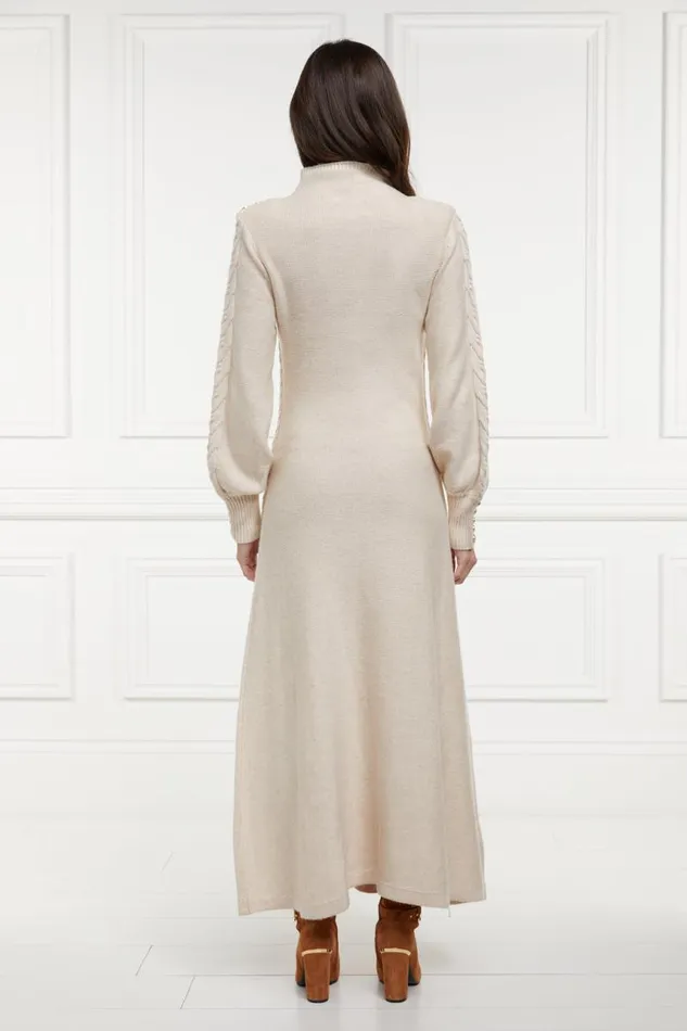 Women Dresses Holland Cooper Rachel Maxi Dress Oatmeal Women Dresses Holland Cooper Rachel Maxi Dress Oatmeal