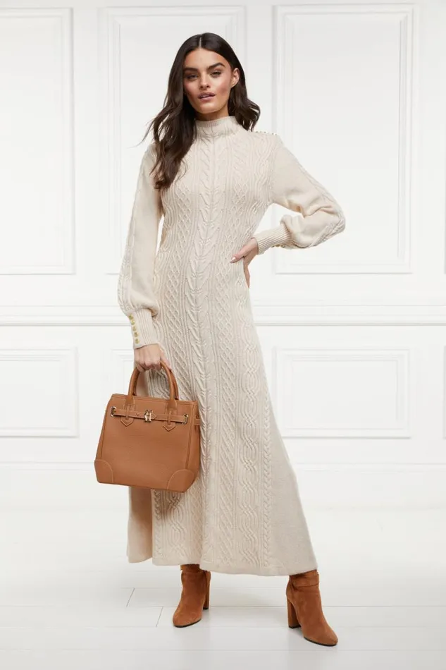 Women Dresses Holland Cooper Rachel Maxi Dress Oatmeal Women Dresses Holland Cooper Rachel Maxi Dress Oatmeal
