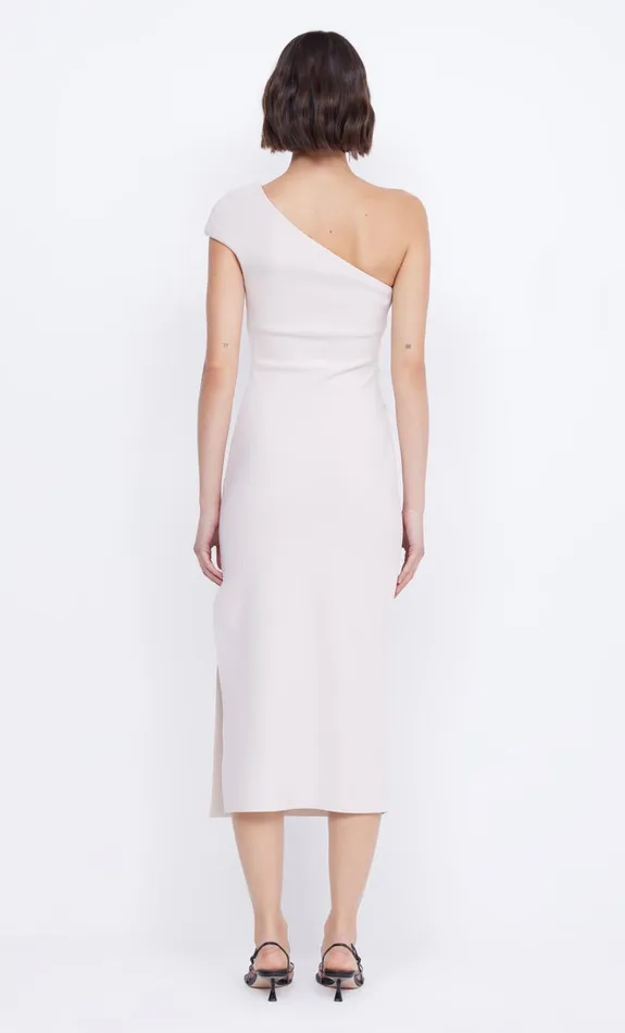 Women ELEA ASYM MIDI DRESS 8211 VANILLA BEAN Bec Bridge Wedding Guest