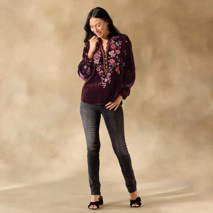 Women Elisabeth Velvet Top Petite Plum Sundance Catalog Petite Styles Women Elisabeth Velvet Top Petite Plum Sundance Catalog Petite Styles