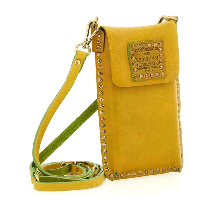 Women Ematite Yellow Campomaggi Shoulder Straps And Bags Accessories