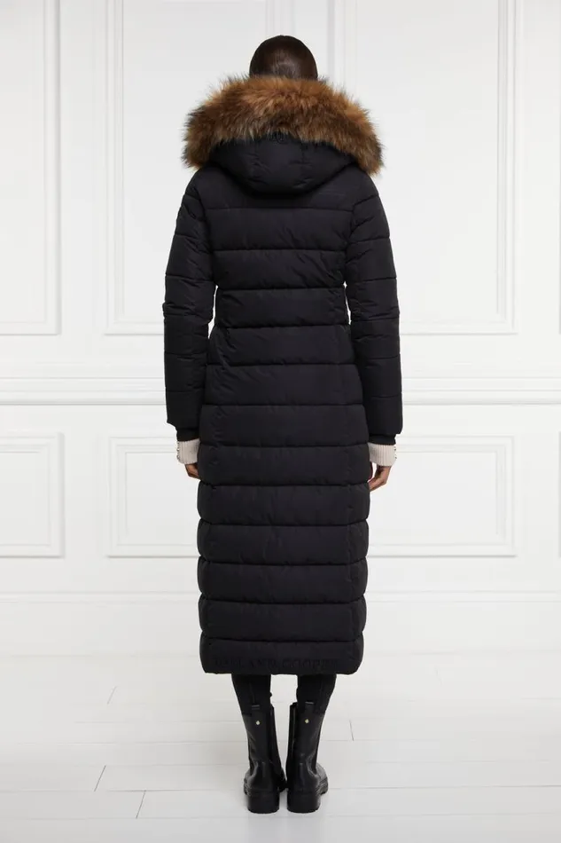 WomenEquestrian Coats Holland Cooper Stoneleigh Longline Coat Black