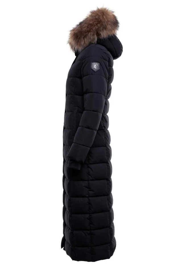 WomenEquestrian Coats Holland Cooper Stoneleigh Longline Coat Black