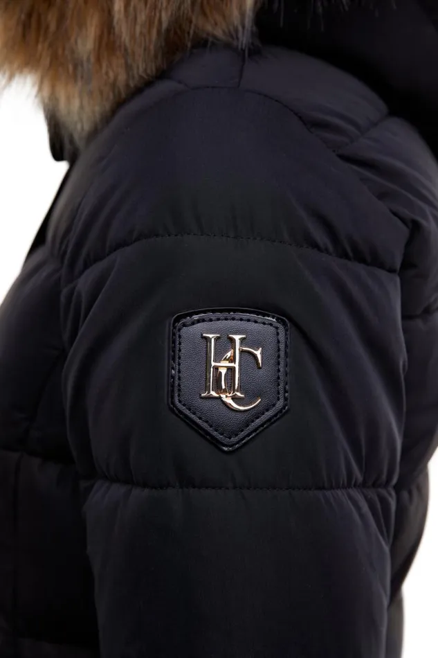 WomenEquestrian Coats Holland Cooper Stoneleigh Longline Coat Black