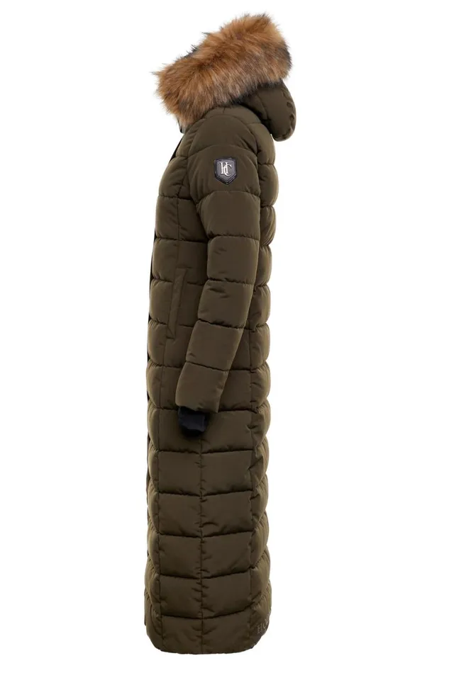 WomenEquestrian Coats Holland Cooper Stoneleigh Longline Coat Khaki WomenEquestrian Coats Holland Cooper Stoneleigh Longline Coat Khaki